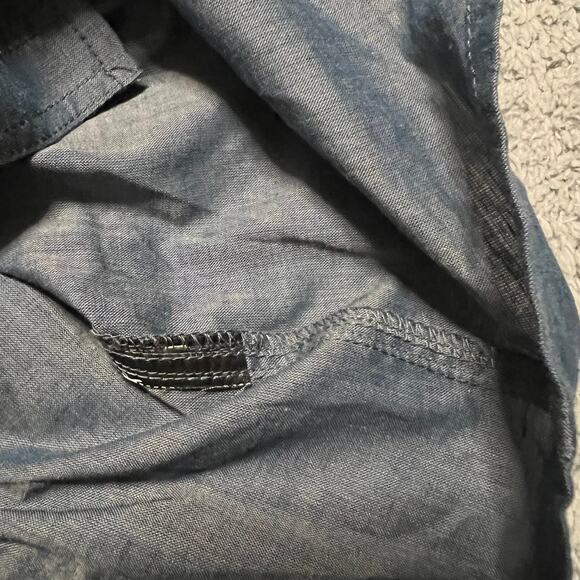 Kuhl Shirt Mens Large Blue Lightweight Button Pockets Hiking Short Sleeve - Picture 7 of 7